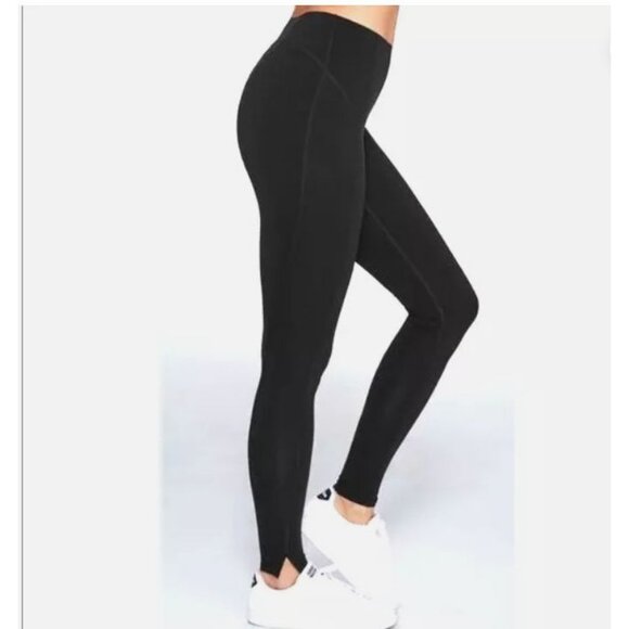 Spanx Everywear Leggings Womens Medium Gray Split-Hem Firm Control - Picture 1 of 9